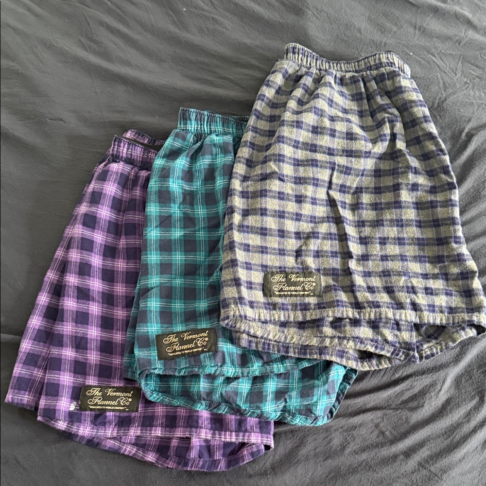 Vermont Flannel Co Plaid boxer Shorts - size M